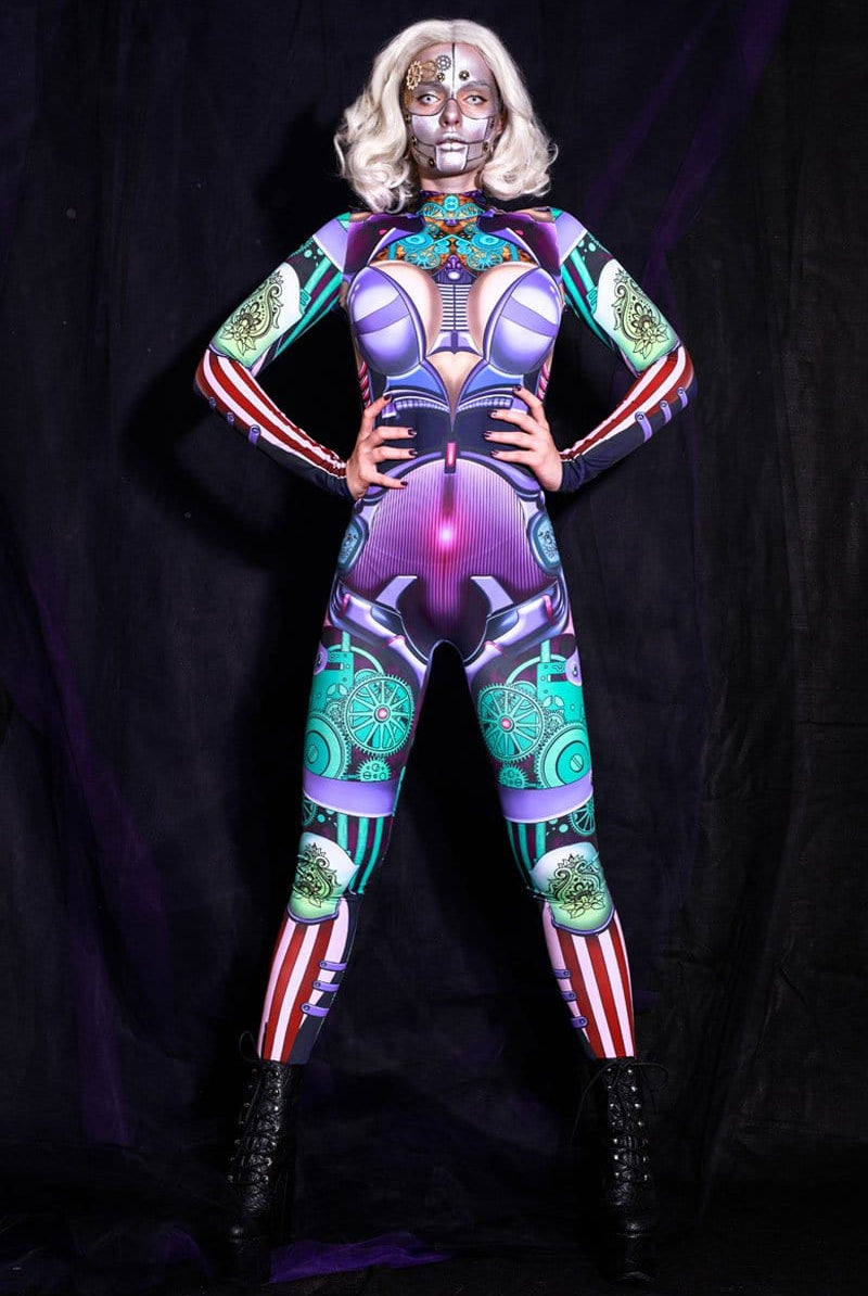 Cyborg Costume Front View