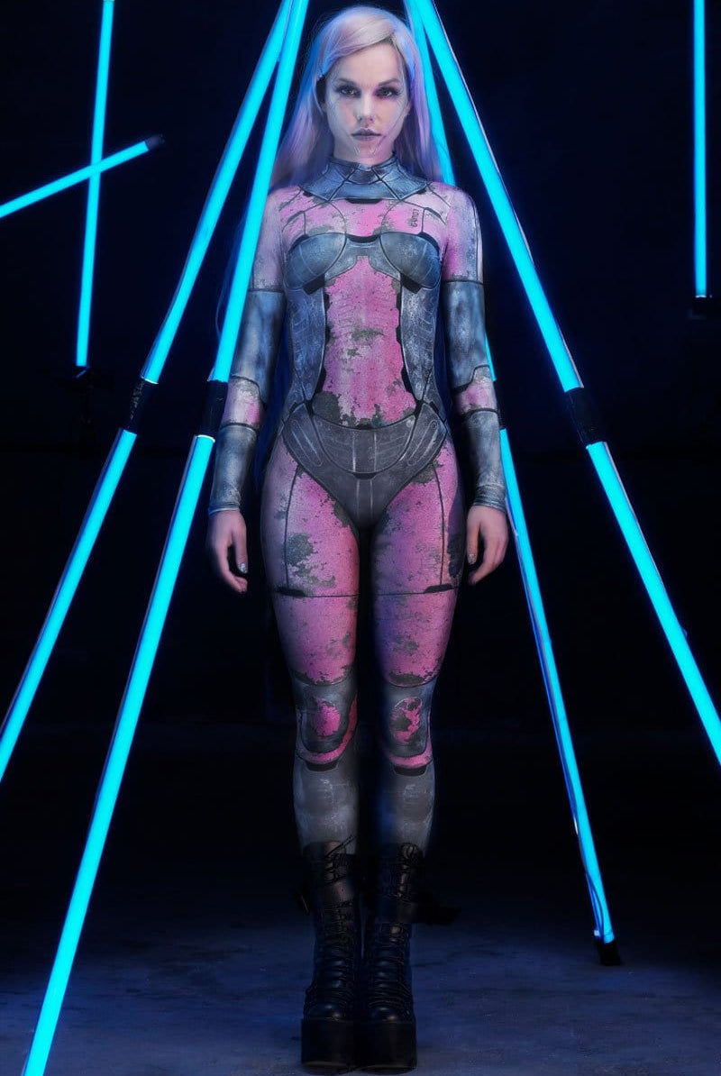 Pink Rusty Women Costume Front View