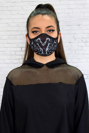 Serpent Reusable Face Mask Front View