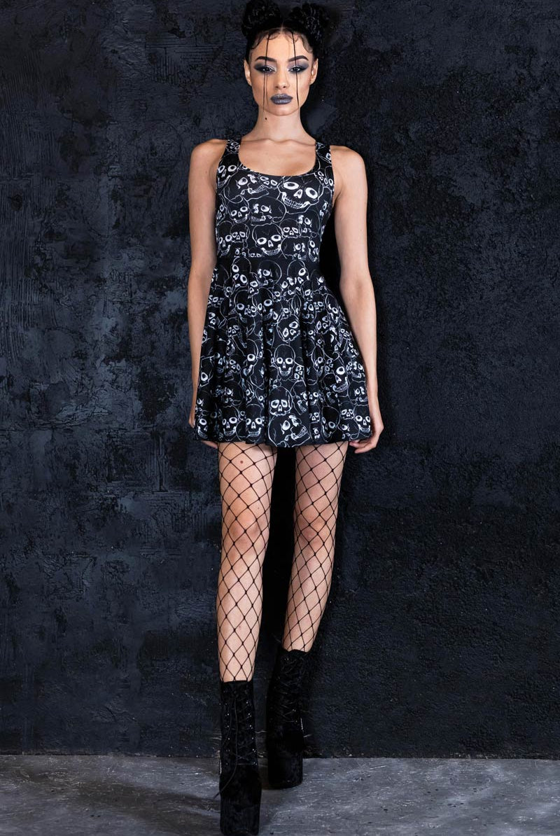 skull skater dress Women's Skull Skater Dress Warehouse One
