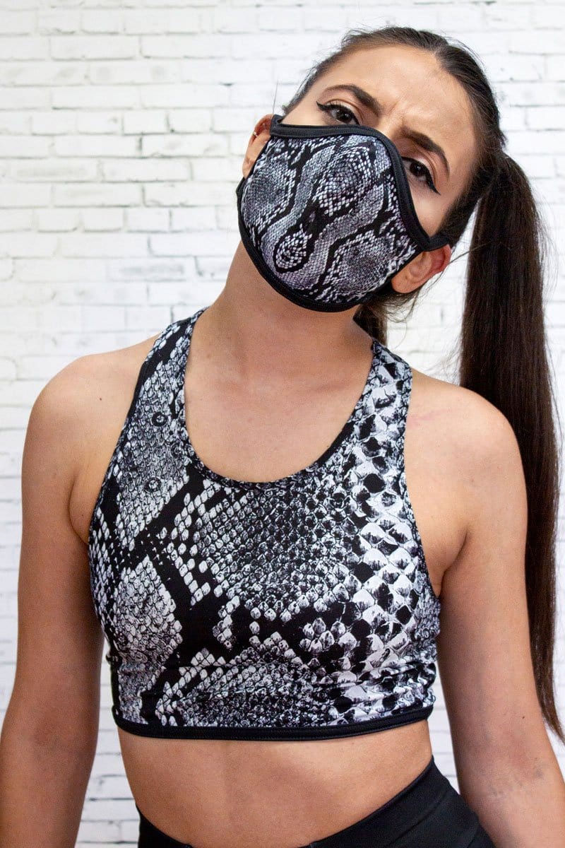 Snake Face Mask Front View