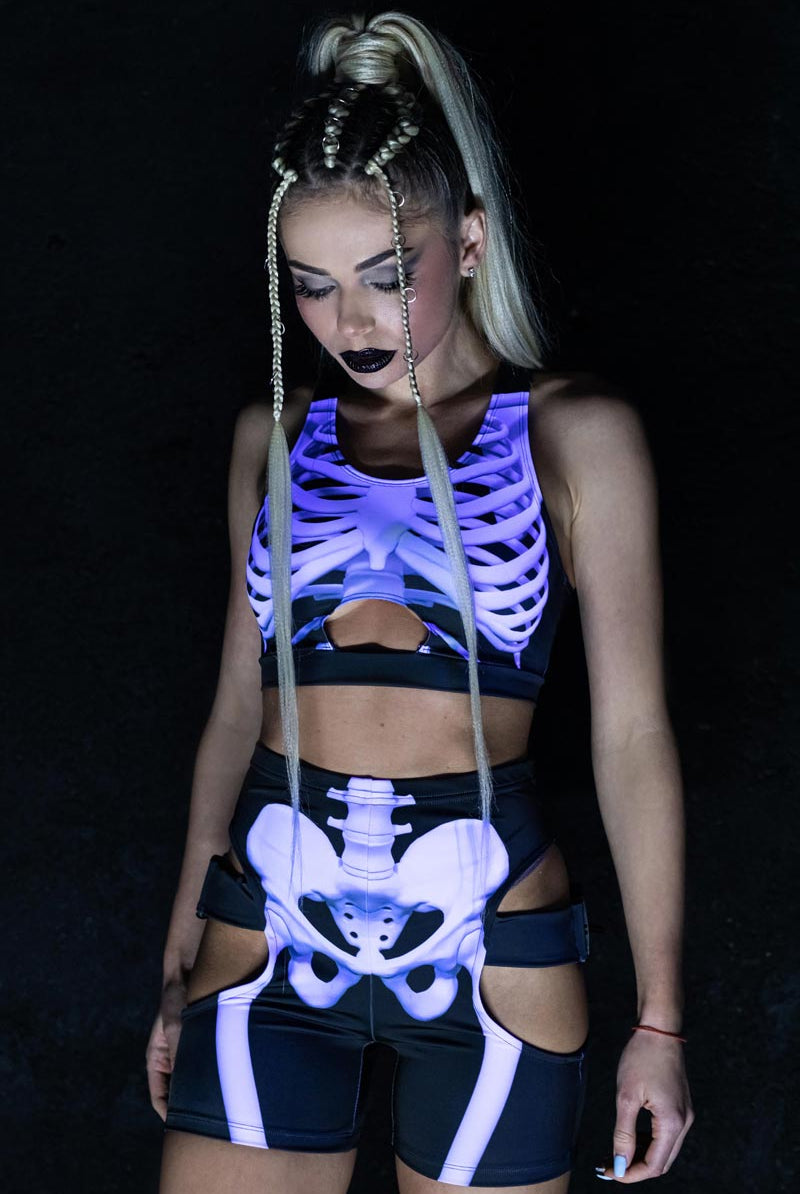 Snow White Skeleton Bra Top