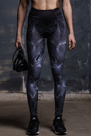 Space Time Workout Leggings Close View