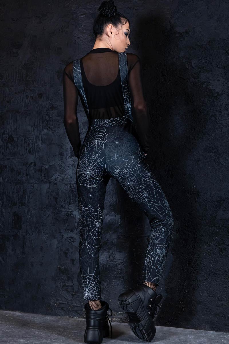 Spider Web Overalls Back View