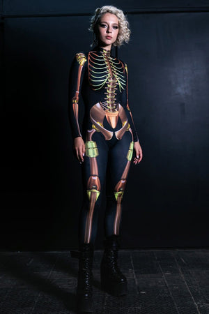 Steampunk Skeleton Costume Full View