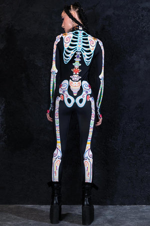 Sugar Skeleton Costume Back View