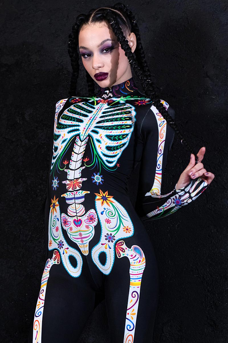Sugar Skeleton Costume Front View