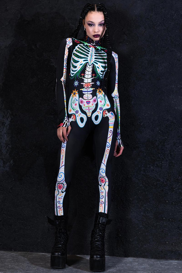 Sugar Skeleton Costume for Day of the Dead | Devil Walking