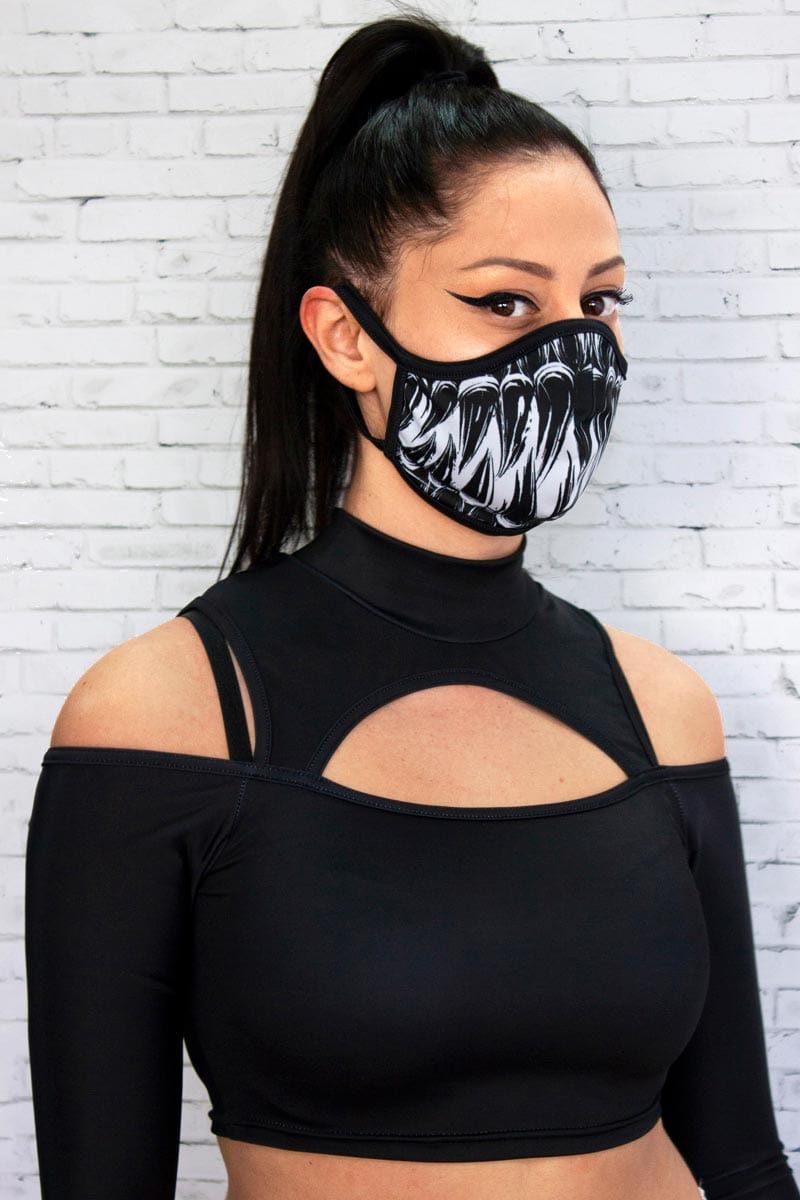 Teeth Reusable Face Mask Right View