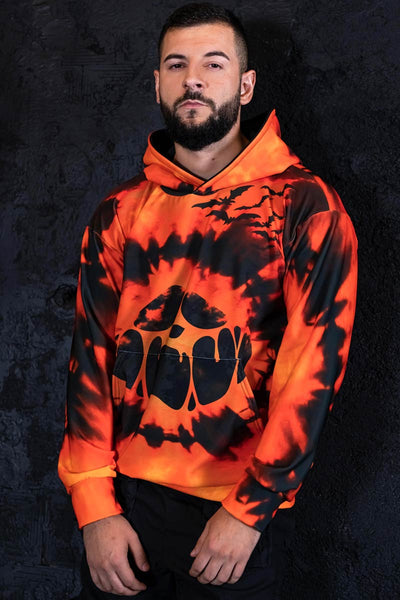 Tie Dye Pumpkin Men Hoodie