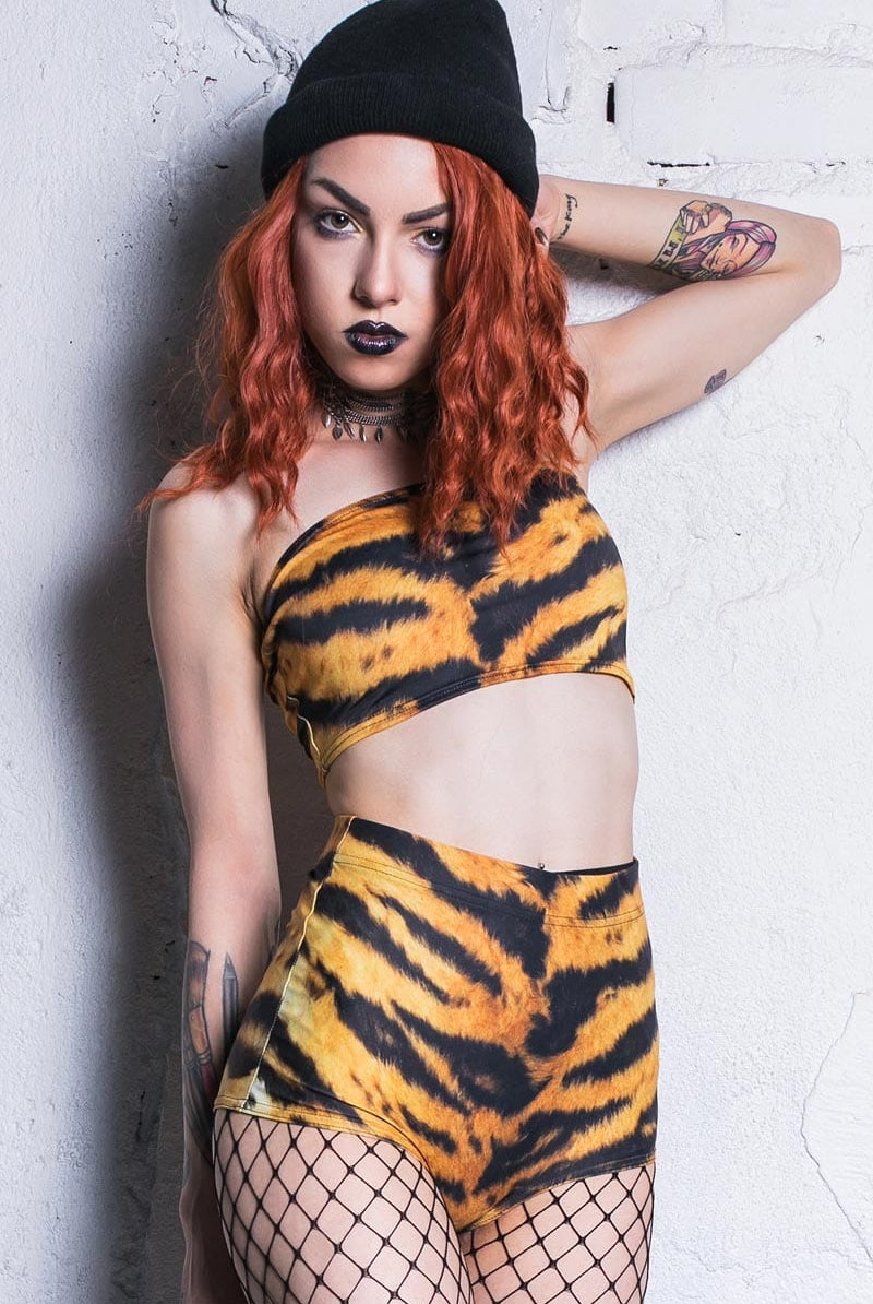 Tiger Shorts Set Front View