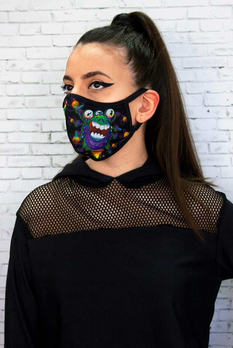 Virus Reusable Face Mask Left View