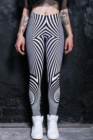 White Illusion Leggings Close View