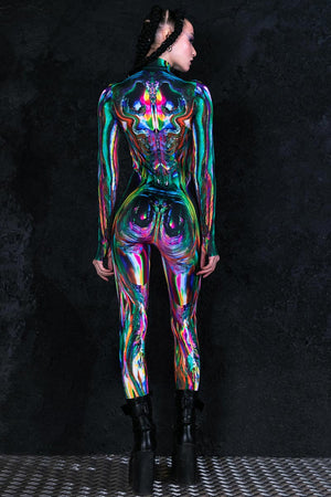 Women Multichrome Skin Sci-fi Costume | Devil Walking