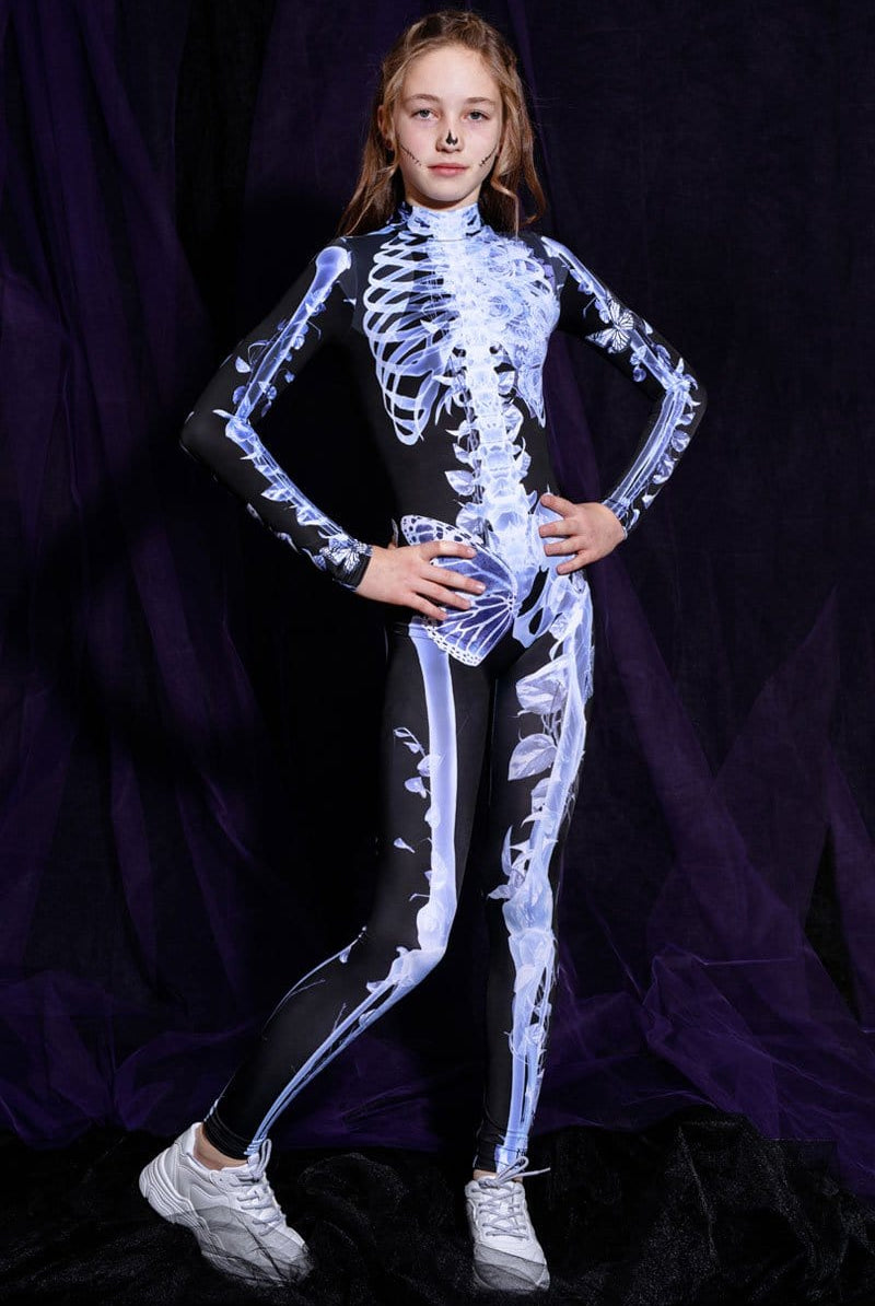 Skeleton Kids Costume Full View