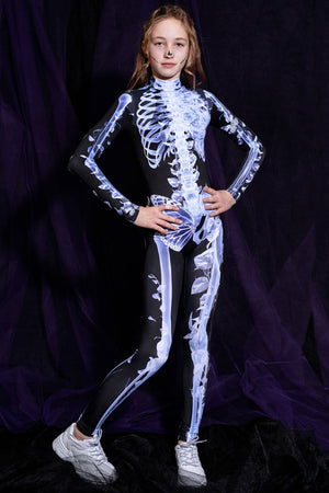 Skeleton Kids Costume Full View