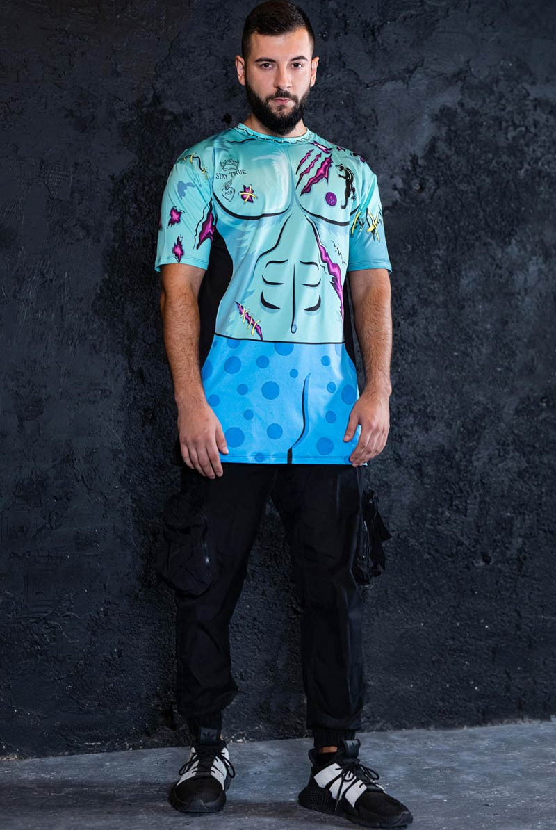 Zombie Dude Oversized Tee Full View
